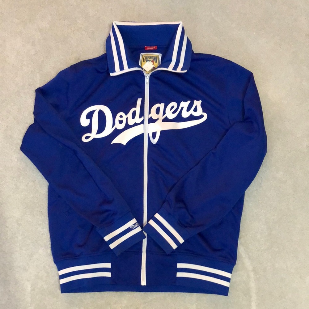 Mens dodgers track jacket